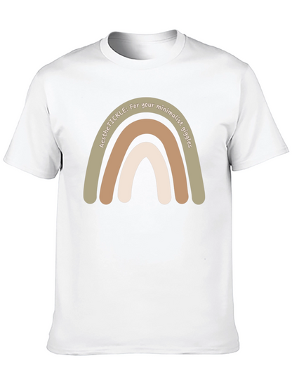 Minimalist Aesthetic Rainbow Tee