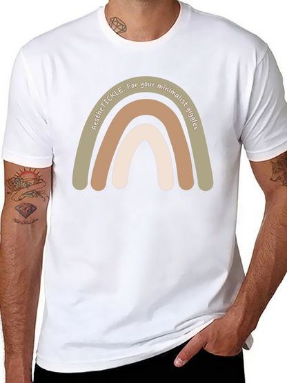 Minimalist Aesthetic Rainbow Tee