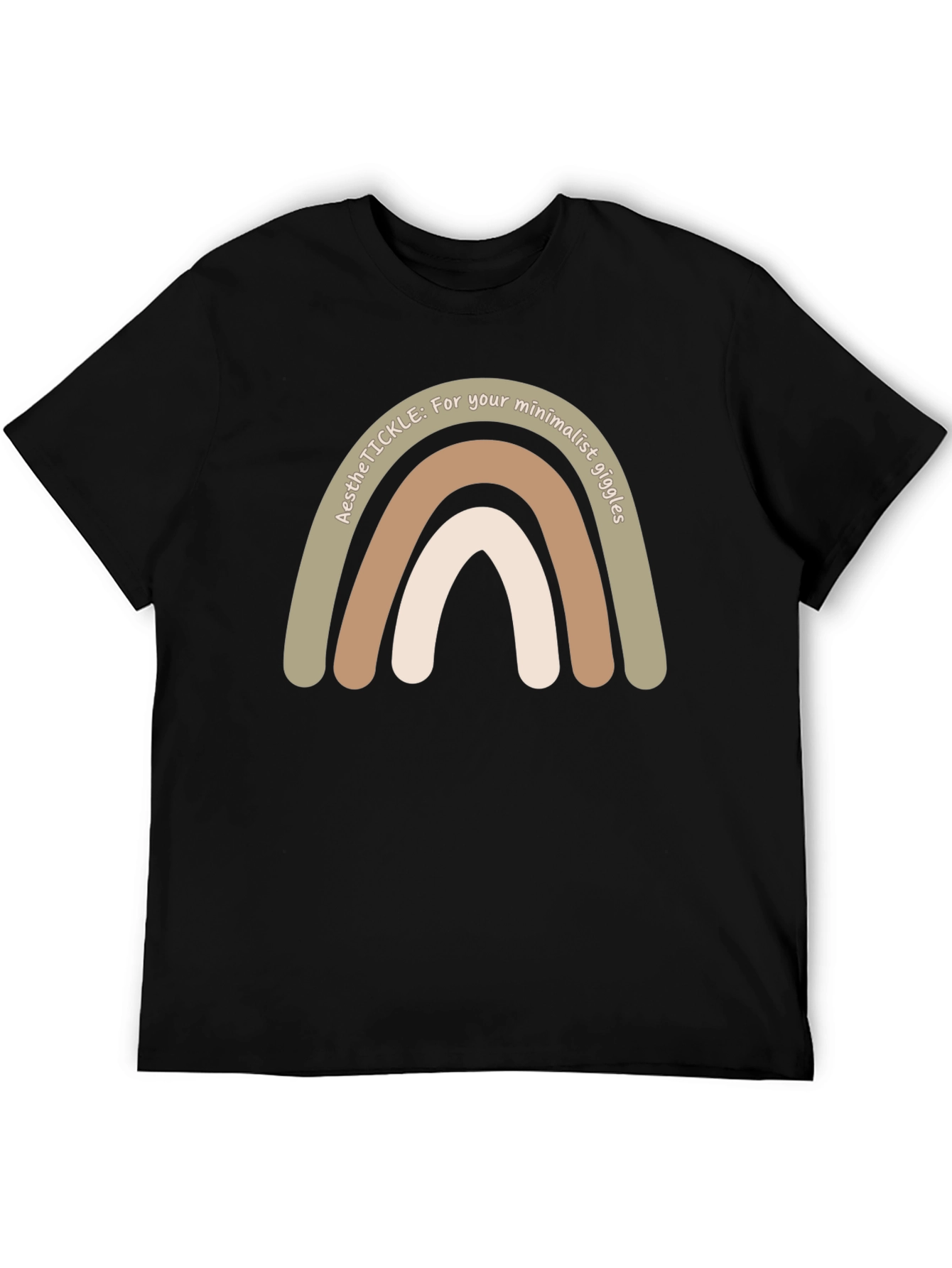 Minimalist Aesthetic Rainbow Tee