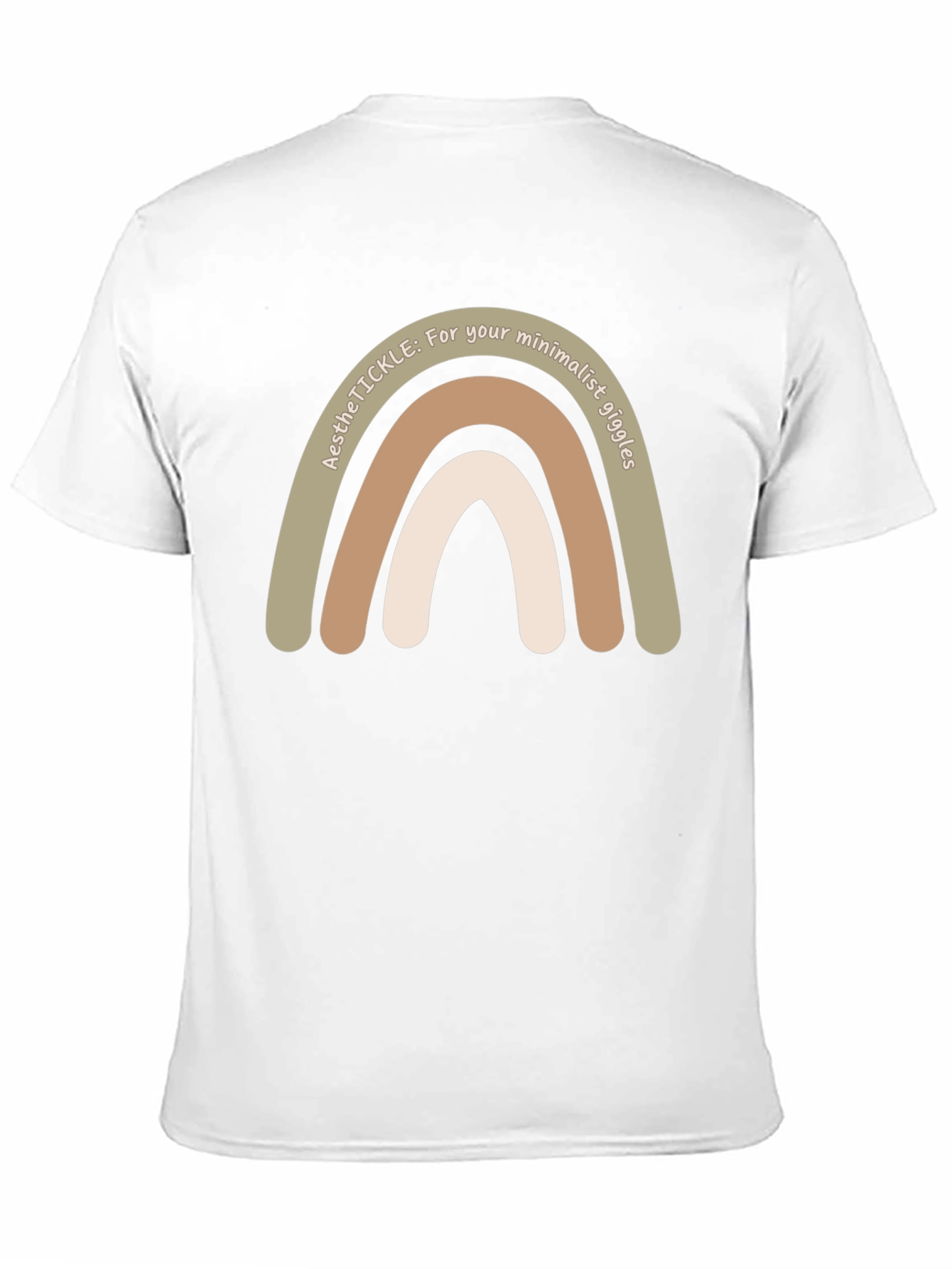 Minimalist Aesthetic Rainbow Tee