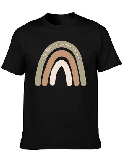 Minimalist Aesthetic Rainbow Tee