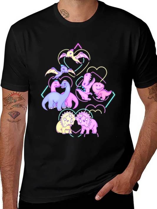 Dino Love T-Shirt - Cute Dinosaur Graphic Tee