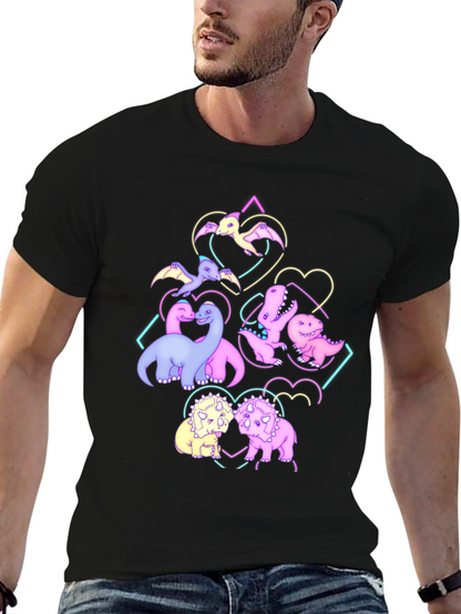 Dino Love T-Shirt - Cute Dinosaur Graphic Tee