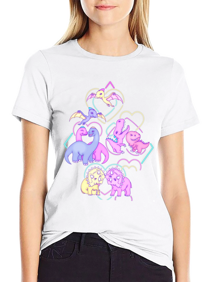 Dino Love T-Shirt - Cute Dinosaur Graphic Tee