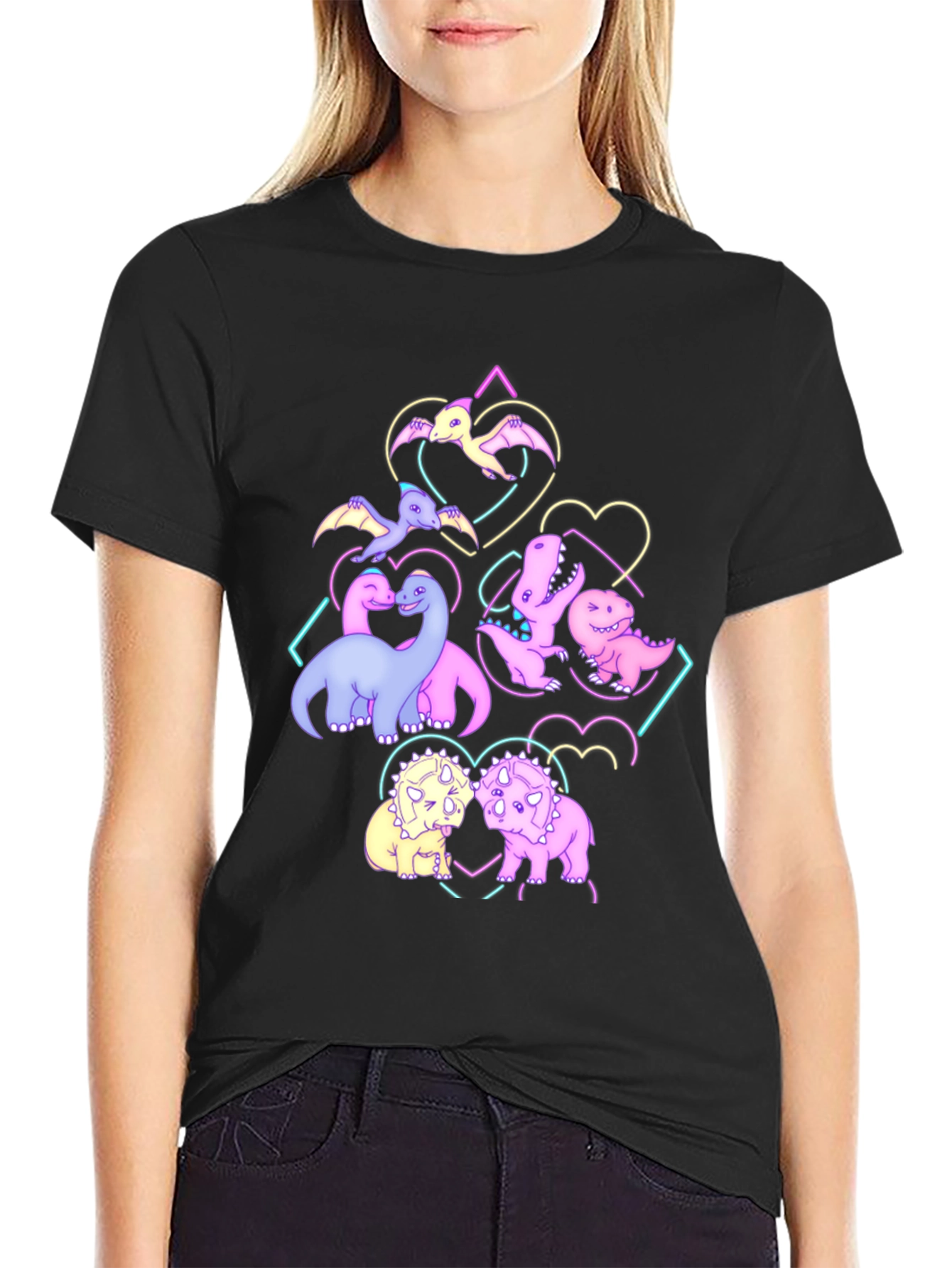 Dino Love T-Shirt - Cute Dinosaur Graphic Tee