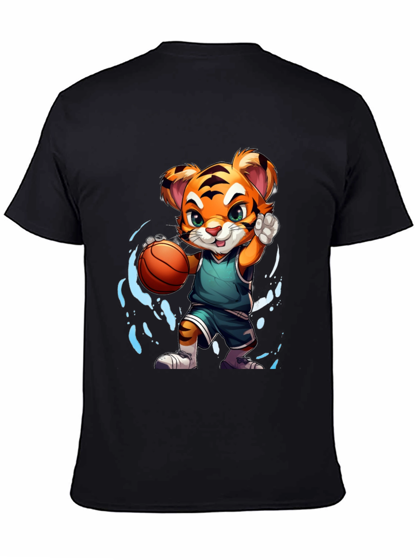 Basketball Tiger Graphic T-Shirt