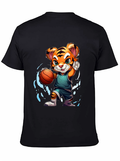 Basketball Tiger Graphic T-Shirt