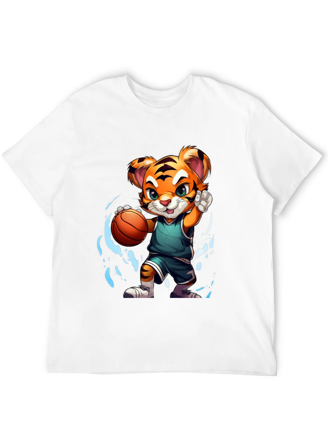 Basketball Tiger Graphic T-Shirt