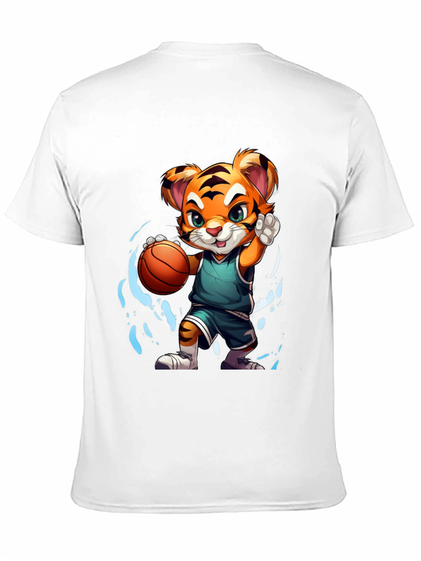 Basketball Tiger Graphic T-Shirt
