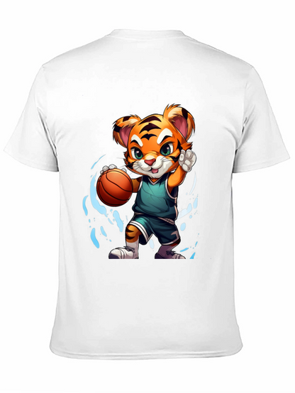 Basketball Tiger Graphic T-Shirt