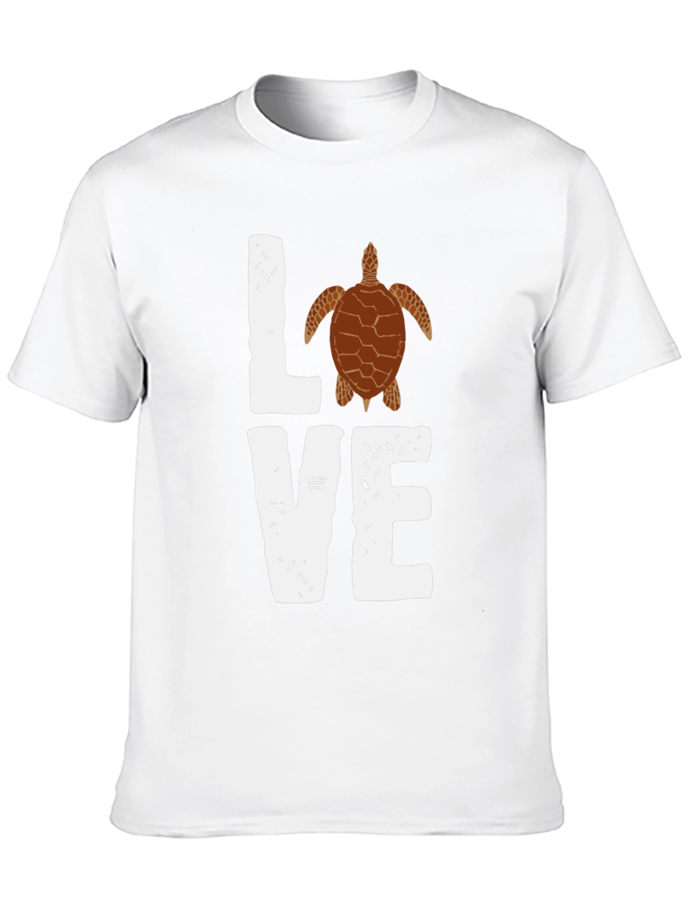Love Turtle Graphic T-Shirt - Trendy Black Tee