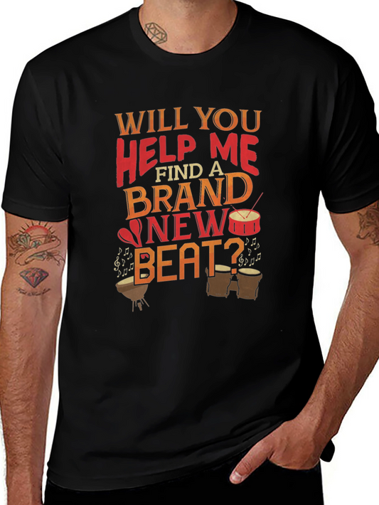 Music Lover Graphic Tee - Help Me Find A New Beat