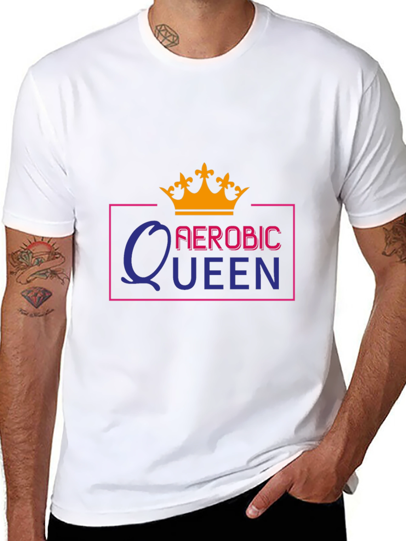 Aerobic Queen Graphic Tee - Fitness Fashion