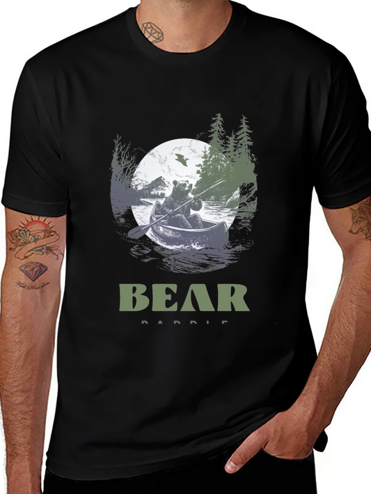 Bear Paddle T-Shirt - Nature Design