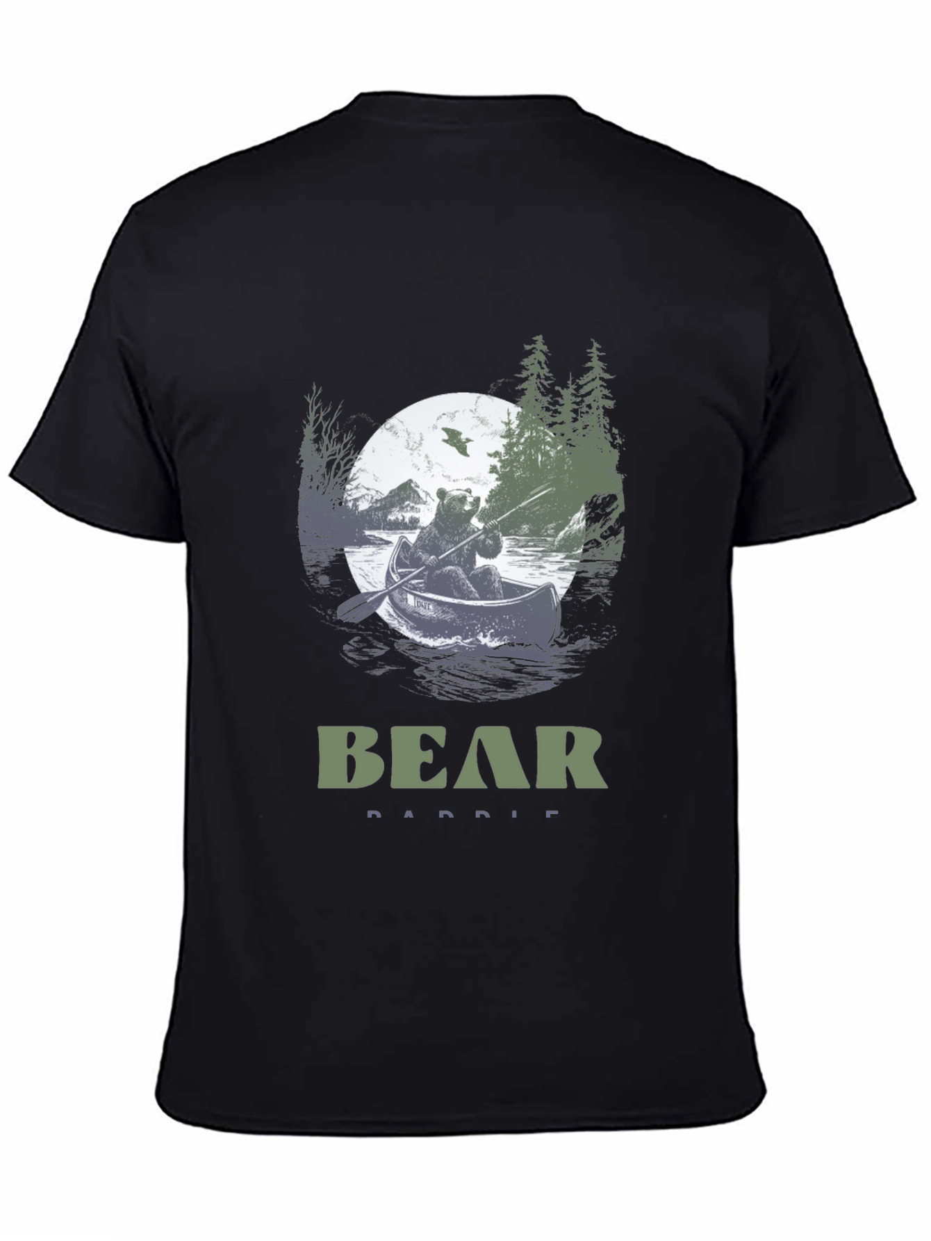 Bear Paddle T-Shirt - Nature Design