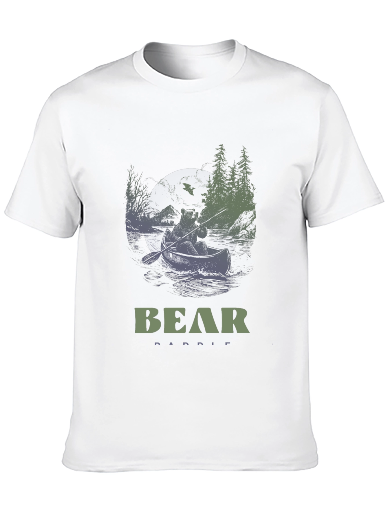 Bear Paddle T-Shirt - Nature Design