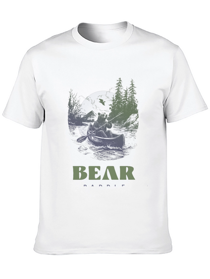 Bear Paddle T-Shirt - Nature Design