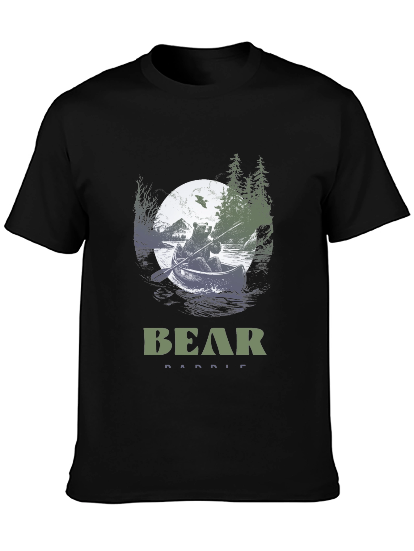 Bear Paddle T-Shirt - Nature Design