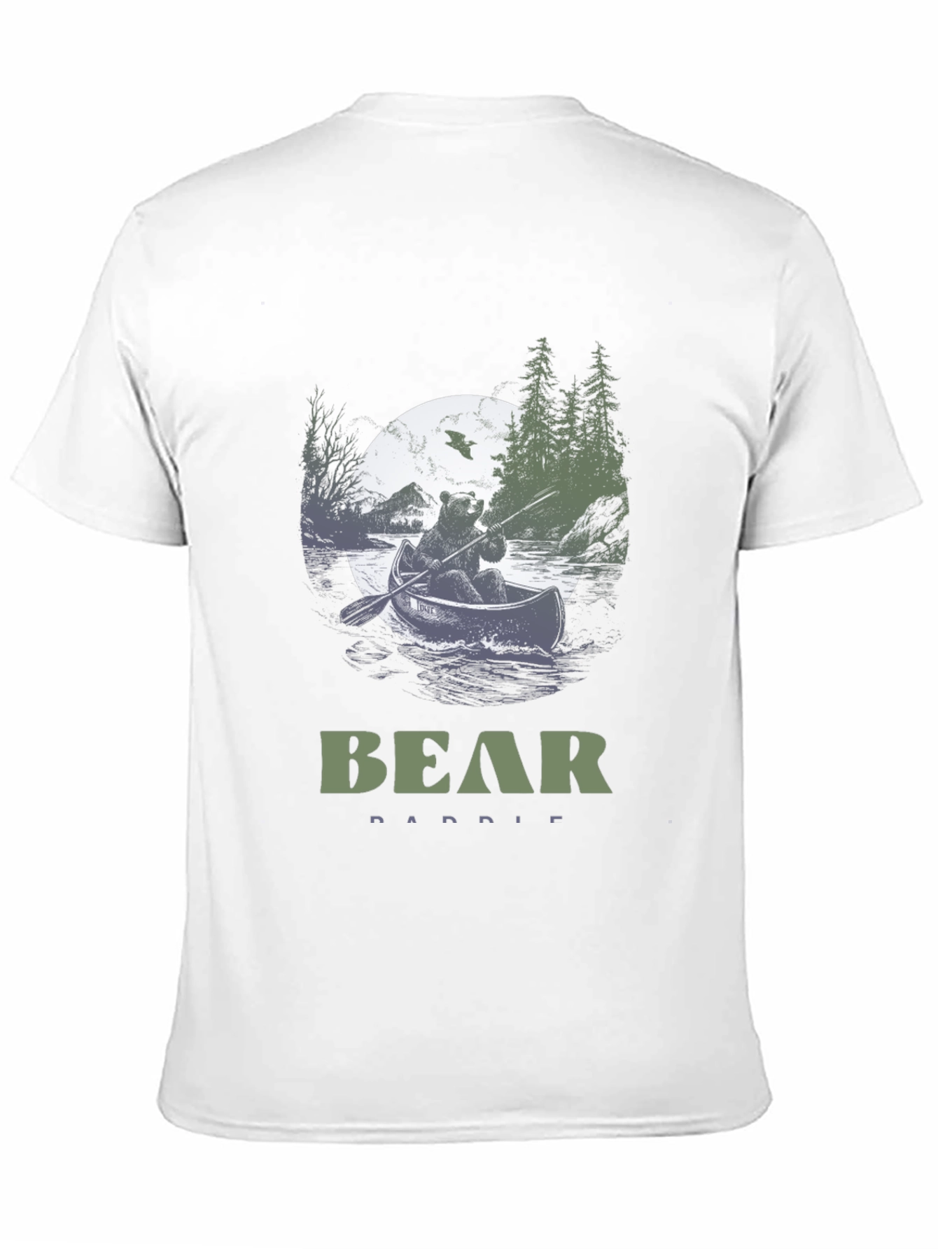 Bear Paddle T-Shirt - Nature Design