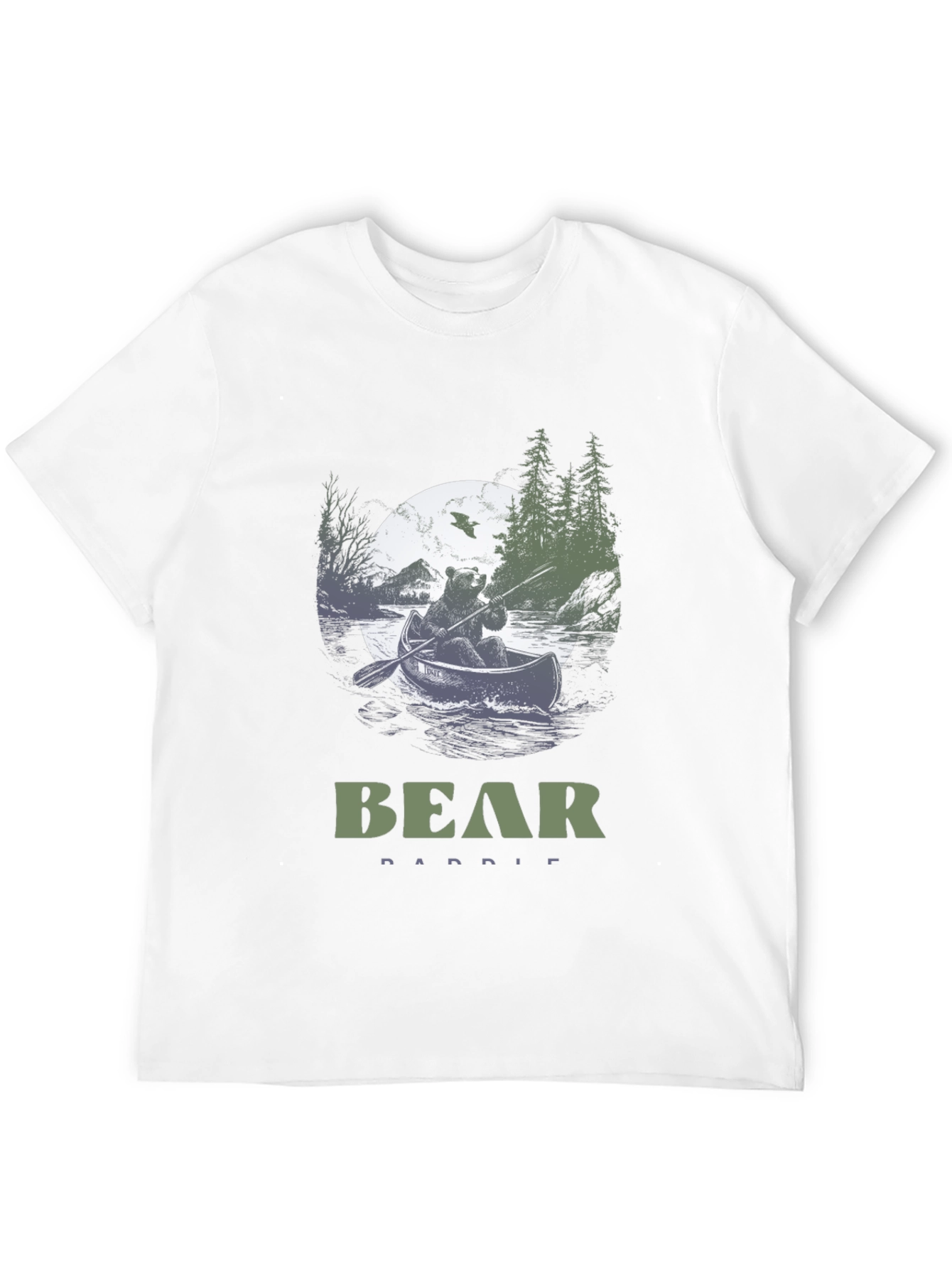 Bear Paddle T-Shirt - Nature Design