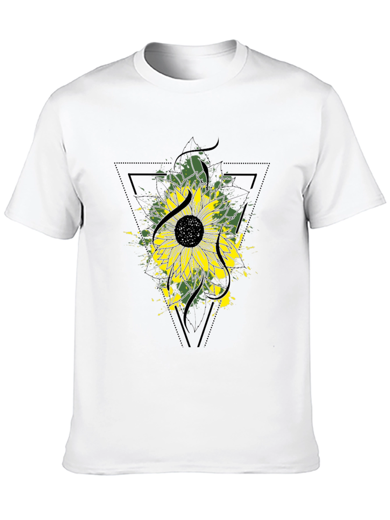 Sunflower Graphic Tee - Modern Black T-Shirt