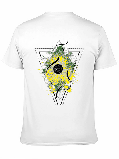 Sunflower Graphic Tee - Modern Black T-Shirt