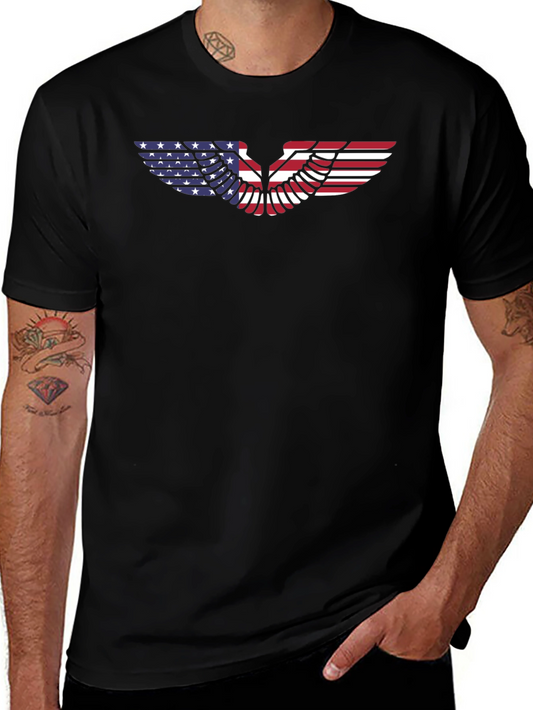 American Flag Wings T-Shirt - Patriotic Design