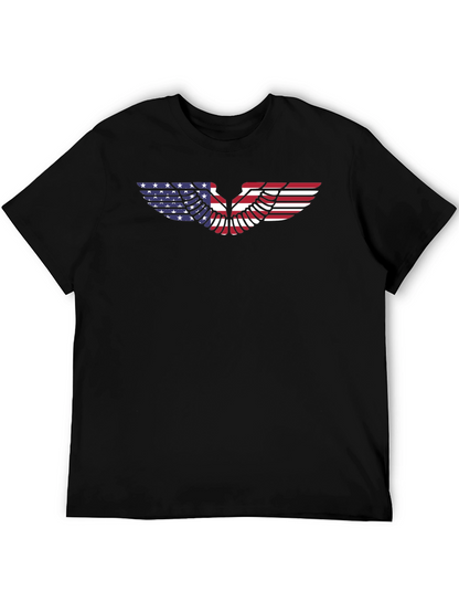American Flag Wings T-Shirt - Patriotic Design