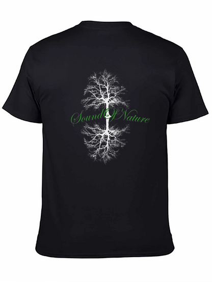 Sound of Nature Tree Graphic Black T-Shirt