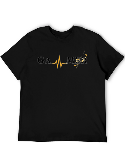 Gamer Heartbeat T-Shirt - Black Gaming Tee