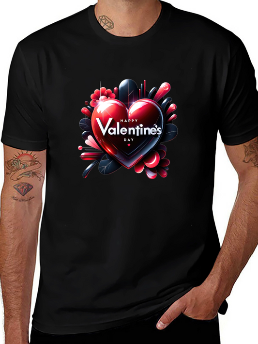Valentines Day Heart Graphic T-Shirt