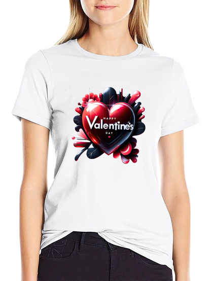Valentines Day Heart Graphic T-Shirt