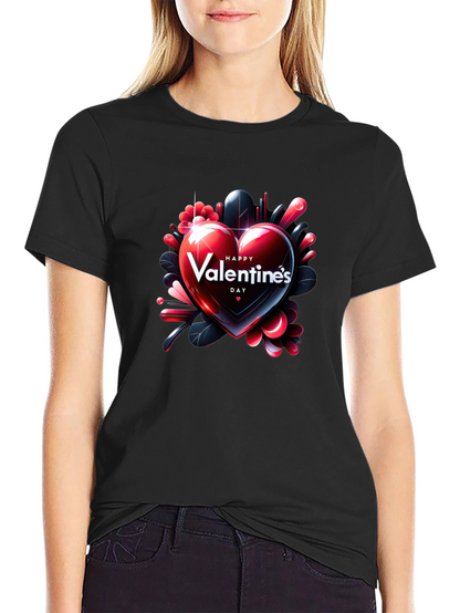 Valentines Day Heart Graphic T-Shirt
