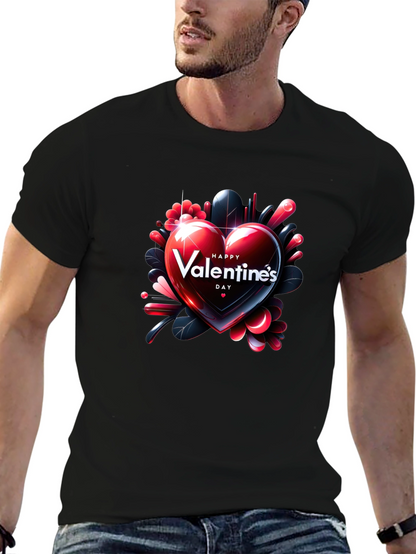 Valentines Day Heart Graphic T-Shirt
