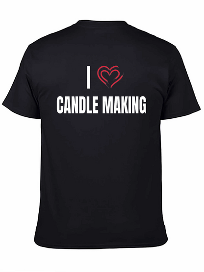 I Heart Candle Making T-Shirt - Black