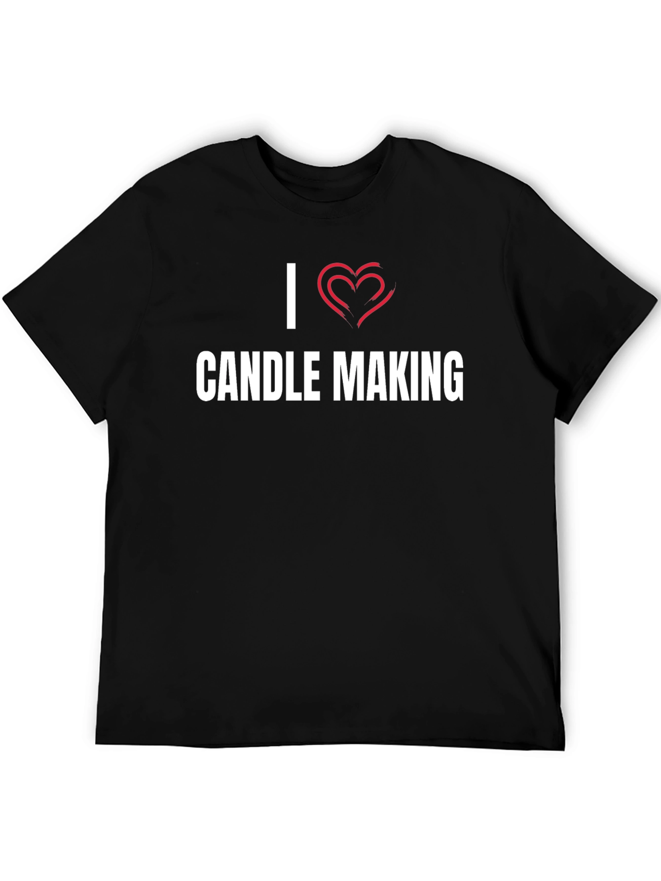 I Heart Candle Making T-Shirt - Black