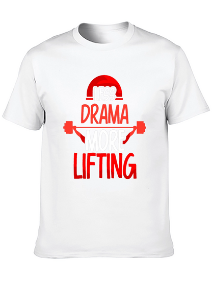 Less Drama More Lifting Black T-Shirt