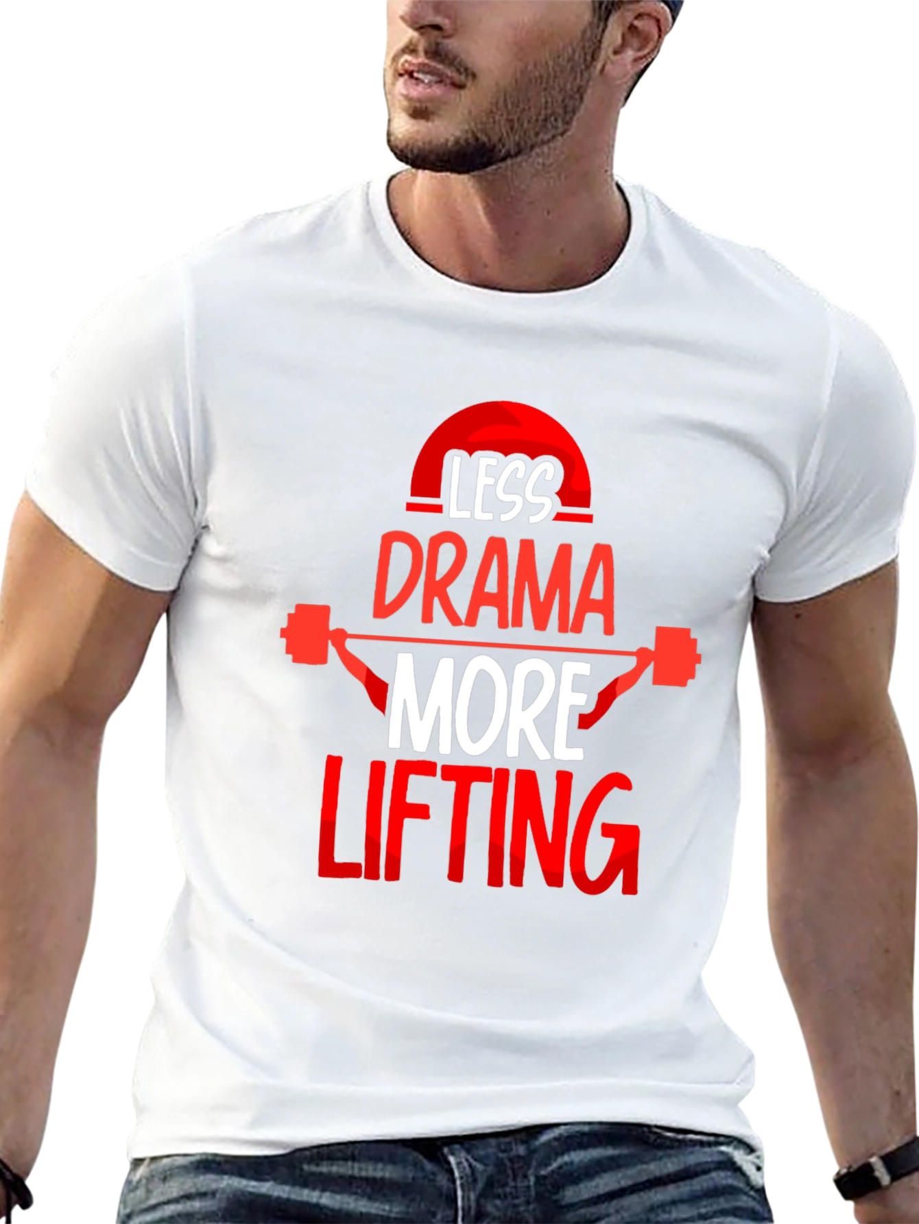 Less Drama More Lifting Black T-Shirt