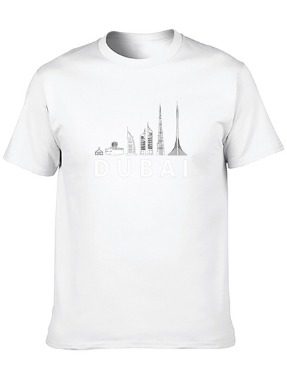 Dubai Skyline Black T-Shirt