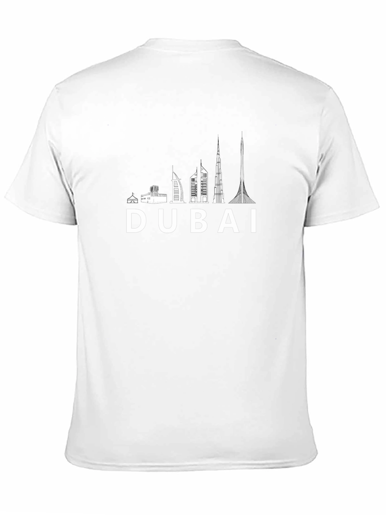 Dubai Skyline Black T-Shirt