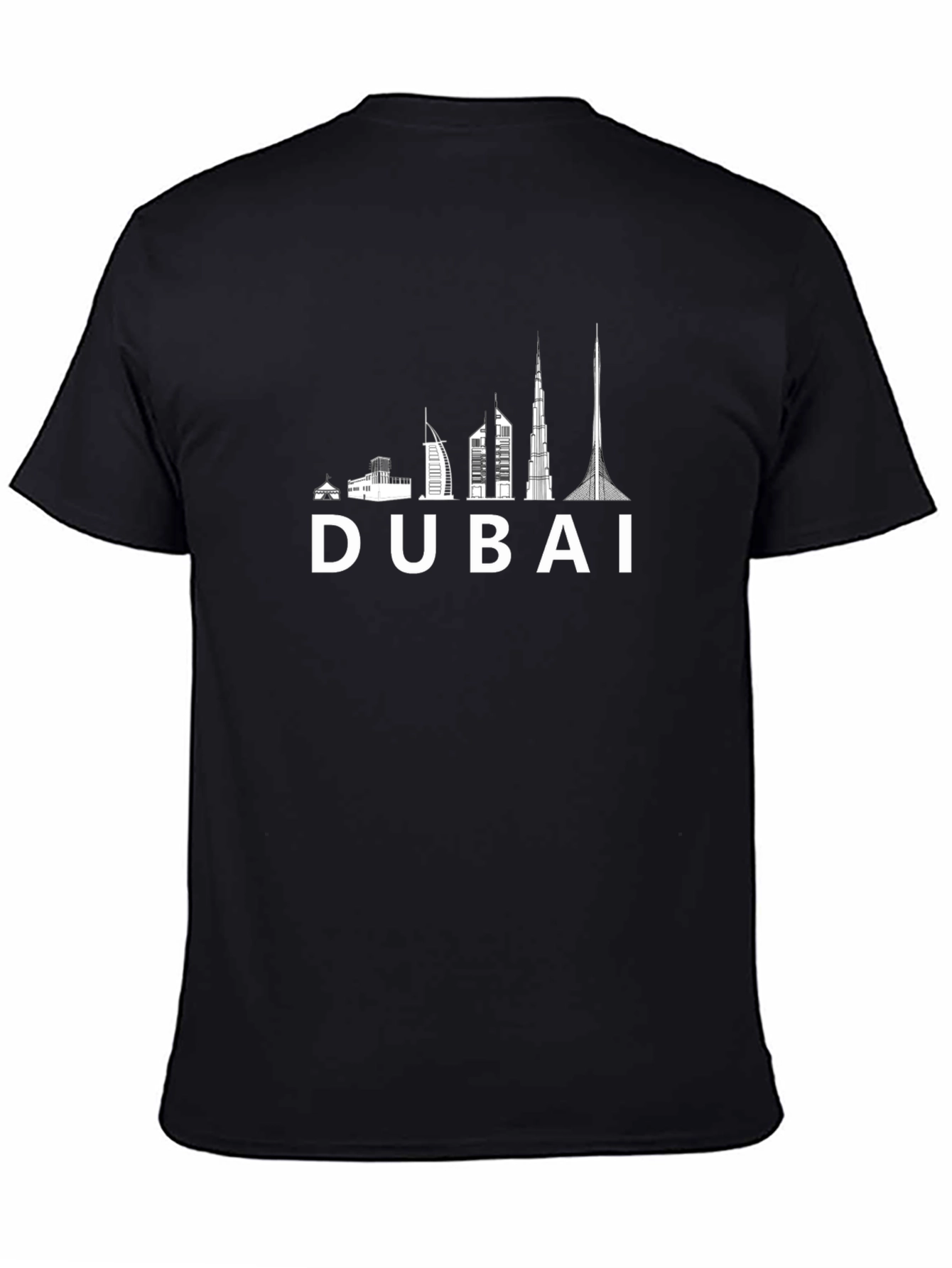 Dubai Skyline Black T-Shirt