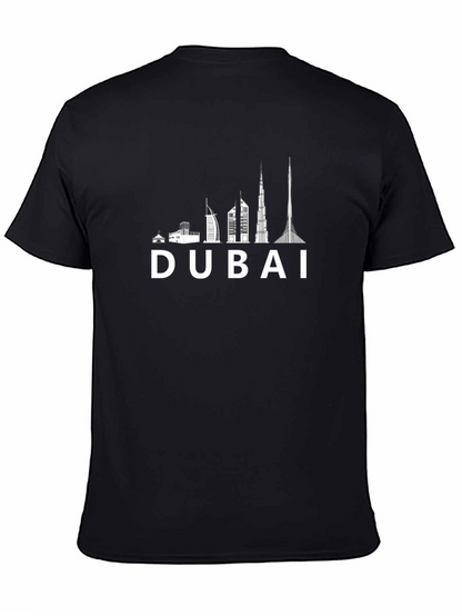 Dubai Skyline Black T-Shirt