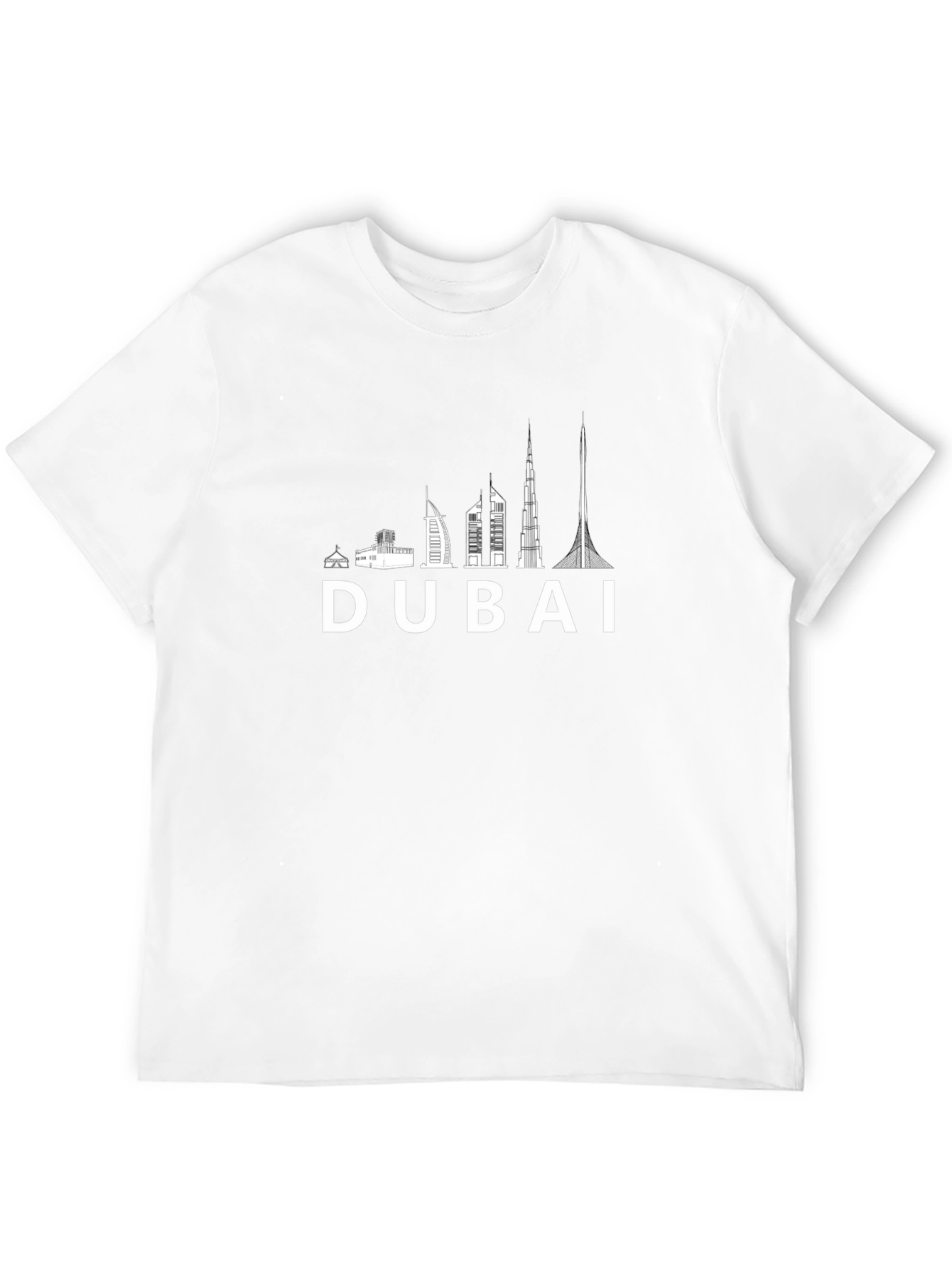 Dubai Skyline Black T-Shirt