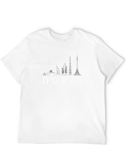 Dubai Skyline Black T-Shirt