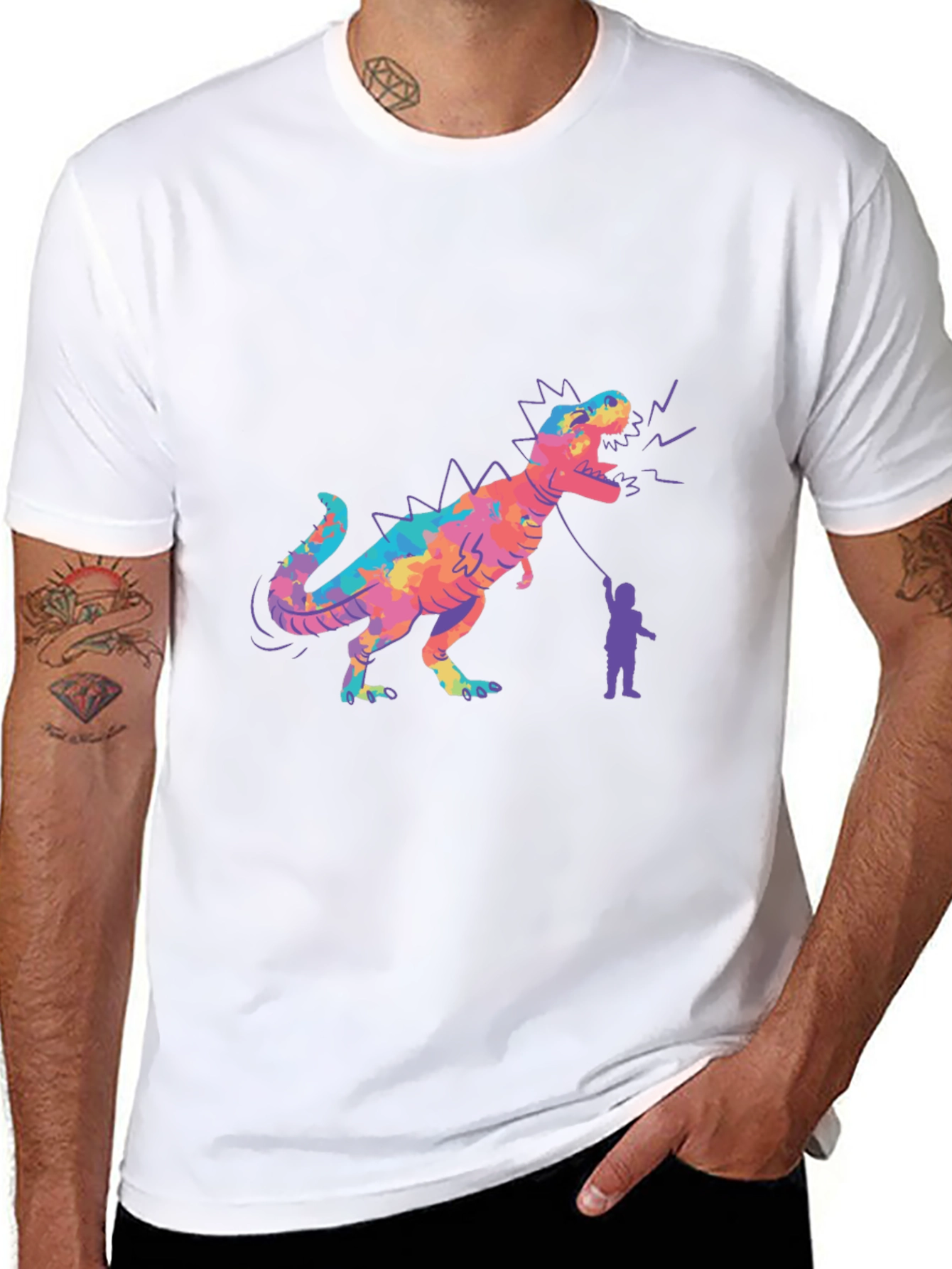 Dinosaur T-Shirt - Unique Graphic Tee for Men