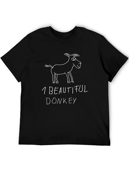 One Beautiful Donkey Black T-Shirt