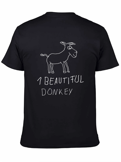 One Beautiful Donkey Black T-Shirt