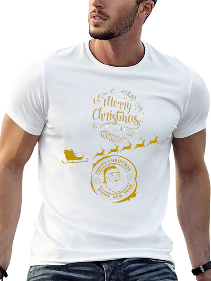 Festive Christmas Graphic T-Shirt - Merry & Bright