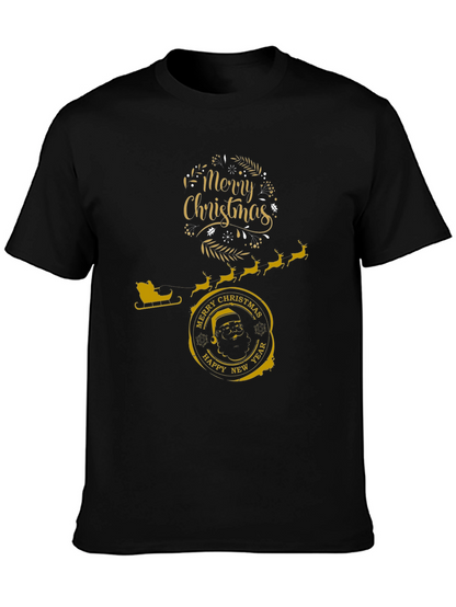 Festive Christmas Graphic T-Shirt - Merry & Bright