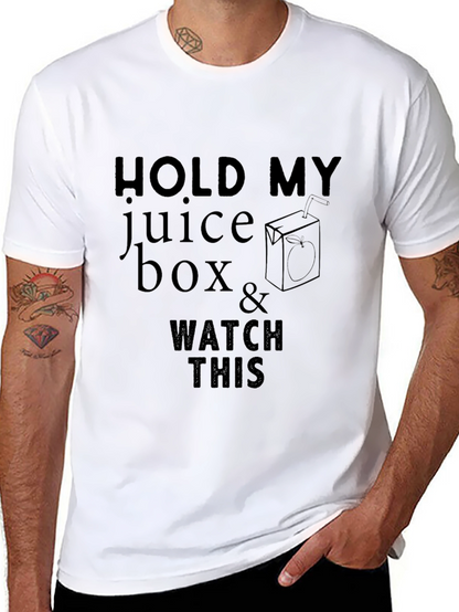 Hold My Juice Box Mens Graphic Tee